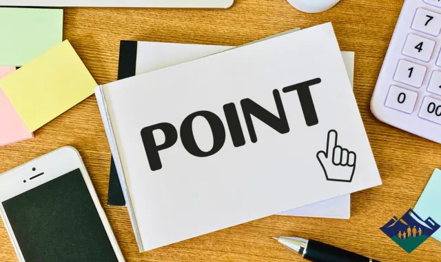 ポイントと書かれた紙